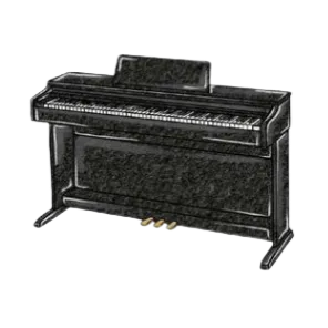 Photographie d'un Piano numérique du Milieu du 20e siècle